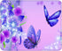 Purple Butterfly Customized Rectangle Mousepad