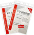 Ollain 10 PCS Waterproof Page Protectors, Resealable Zip Paper Sheet Protectors Clear Hard Plastic Sleeves, 8.5" x 11"
