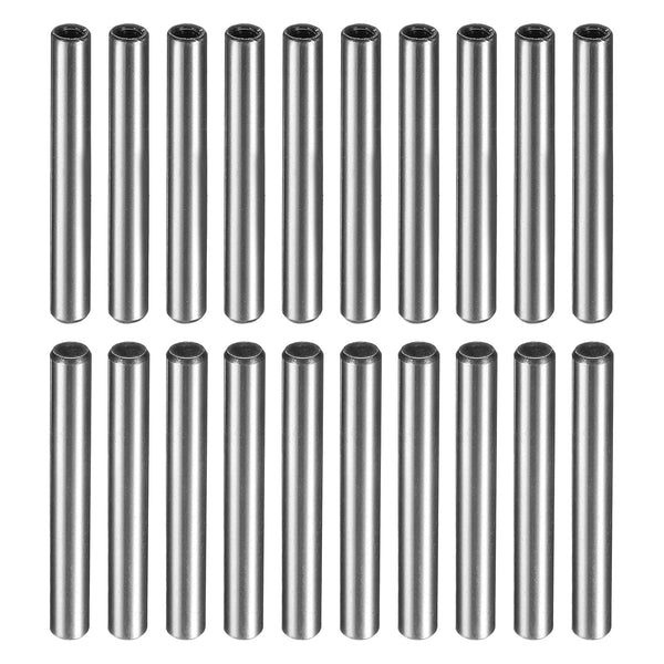 uxcell M4 Internal Thread Dowel Pin 20pcs 6x50mm Chamfering Flat Carbon Steel Cylindrical