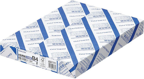 Kokuyo B4 KB Paper 10.12 14.33 in, 1 Ream (500 Sheets), 80