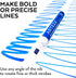 Pack 36 ARTEZA Dry Erase Markers, Bulk of Blue Whiteboard Markers with Chisel Tip, Low-Odor, Quick-Drying Ink