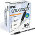 Inc. ClipClicks Retractable Ballpoint Pens, 50 Count, 1.0-mm Medium-Point Pen Set with Comfort Grip for School