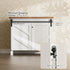 FLYVLIEG 3FT 2 Upgraded Mini Folding Sliding Barn Door Hardware Kit for Doors,Easy Install,Small Cabinet Barn Door