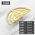 PILYON 2 Pack 32mm Small Drawer Knobs Chinese Retro Wardrobe Door Handle Semi-Circular Brass Cabinet Drawer Bedside
