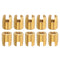 uxcell 10pcs Self Tapping Threaded Inserts, Inner M5-0.8 Outer M8x10 Brass Slotted Thread Repair Inserts Nuts