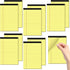 Small Legal Pads, 5x8 Yellow, 10 Pack, College Ruled, 30 Sheets/Pad