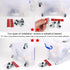Mini Caster Wheels, 0.5 Inch Low Profile Nylon Tiny Swivel Casters, 8 Pack for Small Appliances