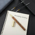 Cobee Vintage Wooden Ballpoint Pens - Handcrafted Wood Rollerball Pen with 2 0.5mm Black Ink Refills, Gift Box Luxury