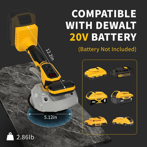 20V 8 Cordless Tile Vibration Leveling Machine for Dewalt Battery, Portable Tile Vibrator Tool with Adjustable Speed