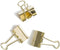 U Brands Medium Binder Clips, 32mm, Gold, 72 Count