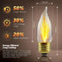 HASMX 3 120 Bulbs, Bulbs, Bulbs E26 (5-Pack) Watt Volt Incandescent Chandelier Shaped Flame Shaped Light