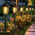 ILANCK Solar Pathway Lights Outdoor,12 Pack Solar Lights Outdoor Waterproof, Warm White