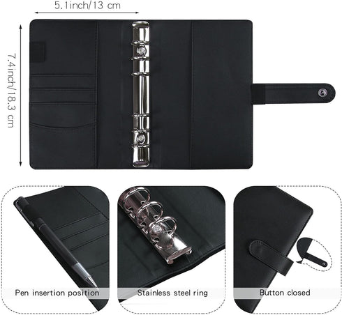 Money Saving Binder, Savings Challenges Book with 12pcs Zipper Envelopes A6 Budget Binder for Managing Budgets