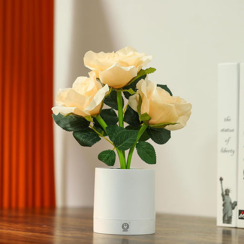 WSYEAR Forever Flower Touch Lamp, Dimmable Table Rose Lamp for Bedroom Living Room, Birthday Gifts for Her