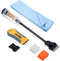 FOSHIO Multi-Purpose Window Tint Removal Tool Set with Long Handle Razor Blade Scraper, 20 Bonus Razor Blades