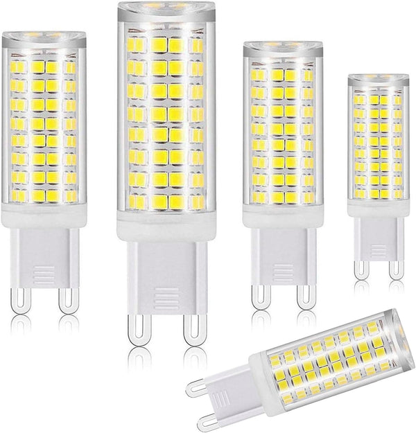 XRZT G9 Led Bulbs White 6000K(7W) 60W 75W Halogen Equivalent, T4 750Lm AC120V