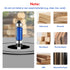 UwinVwin 4Pcs 1/4" Set, 1/2", 3/4", 1", 1-1/4", 1-1/2" Top & Bottom Bearing Flush Trim Router Bit Shank, Carbide Flush