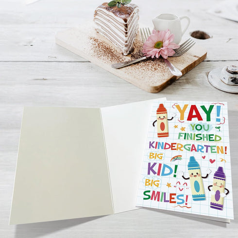 Obbyidk Adorable Kindergarten Graduation Card - Perfect Gift for Boys & Girls