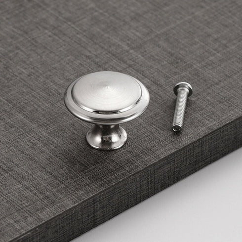 Ywmsfl 10Pcs Drawer Pulls Stainless Steel Dressers Knob Cupboard Handle Modern Furniture Handle Round Bedside Cabinet