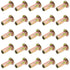 Moicstiy 25Pcs M8 Bulbed Steel Multi Grip Rivet Nuts Pre Shank Zinc-Plated Flat Head Threaded Insert Nut Construction