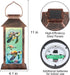 Yamodoor Gifts for Mom, Outdoor Hanging Solar Lantern Waterproof, Outside Turtle Pattern Landscape Lights for Porch