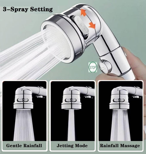 Chirsbaber 7 (6.5ft Set) Sink Faucet Hose Sprayer Attachment handheld Sink Sprayer with ON/Off & Adapters Extension