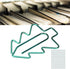 Tree Shaped Paper Clips, 100Pcs Mini Cute Hollow Electroplated Metal Clips for Document Sorting