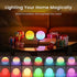 3-inch 2 Pack LOFTEK LED Ball Light, Rechargeable Globe Lights, Color-Changing Ball Lamp with Remote, Waterproof Orb