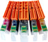 PGI-250XL CLI-251XL Full Refillable Ink Cartridge for Pixma Printers, 5PK for MG5420 IP7220 MX722 MX922 MG5520