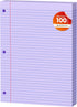 AILZFEI Purple Loose Leaf Paper 100 Sheets Colored Filler Paper 8 * 10.5