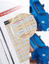 O-Ring Gauge, Telescoping Plastic Gauge for Measuring O Rings Inner Diameter, OD, Thickness, Blue