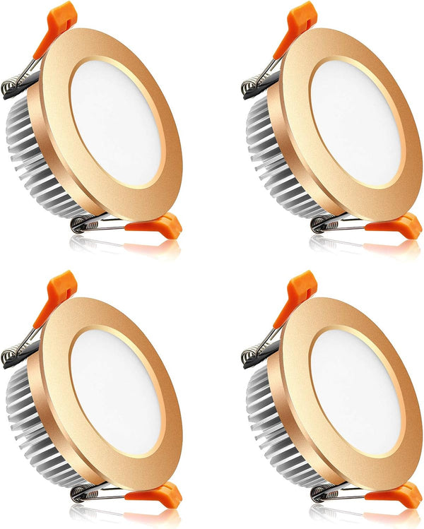 YGS-Tech 2 Inch LED Recessed Lighting - Dimmable Downlight 3W (35W Halogen Equivalent), 5000K Daylight White Ceiling