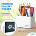 YES4QUALITY Magnetic Pen Holder - Strong Magnetic Back & 2 Compartments for Dry Erase Marker, Whiteboard, Fridge