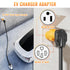 NEMA 6-50P to 14-50R EV Tesla Charger Adapter Cord, 240V 50 Amp 3 Prong Welder Plug to 4 Prong EV Charging Connector