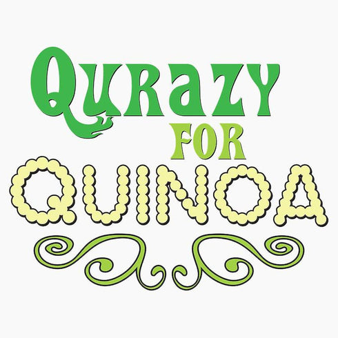 5"x7" (Pack 10) CafePress Qurazy For Quinoa Flat Announcement Cards