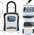 Key Lock Box for Outside, Portable Waterproof Wall Mounted 4-Digit Combination Key Storage Lockbox for Home