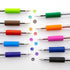 BAZIC Oil Gel Ink Pen G-Flex Assorted 10 Color - 0.7 mm Medium Point, Soft Grip, 10/Pack