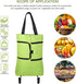 Generic 2023 2 1 New in Foldable Shopping Bag, Lightweight Collapsible Shopping Cart, Grocery Cart On Wheels Foldable