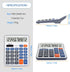 Desktop Calculator, Large LCD Display, 12 Digit Handheld Portable Pocket Basic Calculator for Office, Home, School Use