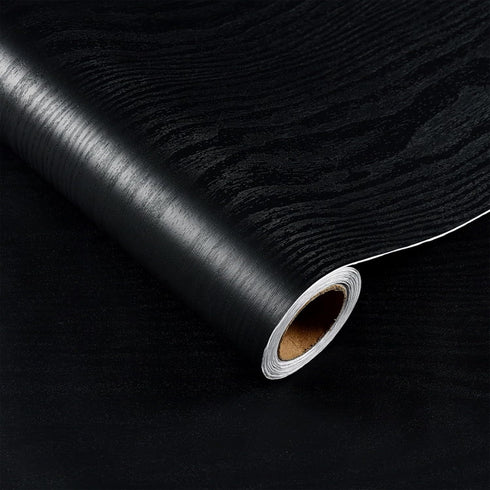 Yancorp 16" x 120" Matte Black Contact Paper, Peel and Stick Wallpaper for Countertops and Cabinets