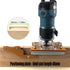 Trimming Machine Slotted Bracket for Woodworking, 2 in 1 Invisible Fastener Slotting Locator, Aluminum Alloy Router