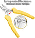DOWELL Flush Cutter Micro Wire Cutters 5 Inch Stainless Steel Side Cutting Pliers Tools Precision Cutter for Soft Wires by DOWELL