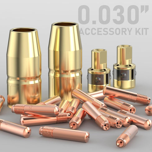 YESWELDER MIG Welding Gun Accessory Kit, .030" Tip-Nozzle-Diffusers for Miller Millermatic M-100/150 Hobart H-9/10