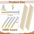 Hicarer 1000 Count Framing Nails, 1-1/2 x 0.148 Inch 36 Degree Galvanized Round Head Nails for Woodworking