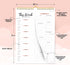 Decorably Weekly Meal Planner with Grocery List - 52 Tear-Off Sheets Refrigerator Meal Planner, 8.5x11in Magnetic