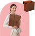 PerKoop Expanding File Folder with Flap - Heavy Duty Document Organizer, 10 Slots, Letter Size, Brown (5 Pieces)