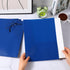 Patelai 50 Pack Pocket Folders, 2 Pocket Heavy Duty Plastic Folders, Letter Size, Business Card Holder, Blue