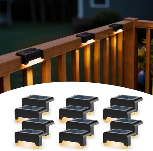 SOLPEX Solar Deck Lights, Solar Step Lights for Outside Waterproof Led Stair