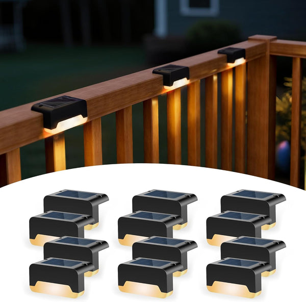 SOLPEX Solar Deck Lights, Solar Step Lights for Outside Waterproof Led Stair