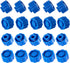 50PCS Simple Syringe Tip Cap, Blue Plum Style Lock Cap for Infusion Tube and Laboratory Supply